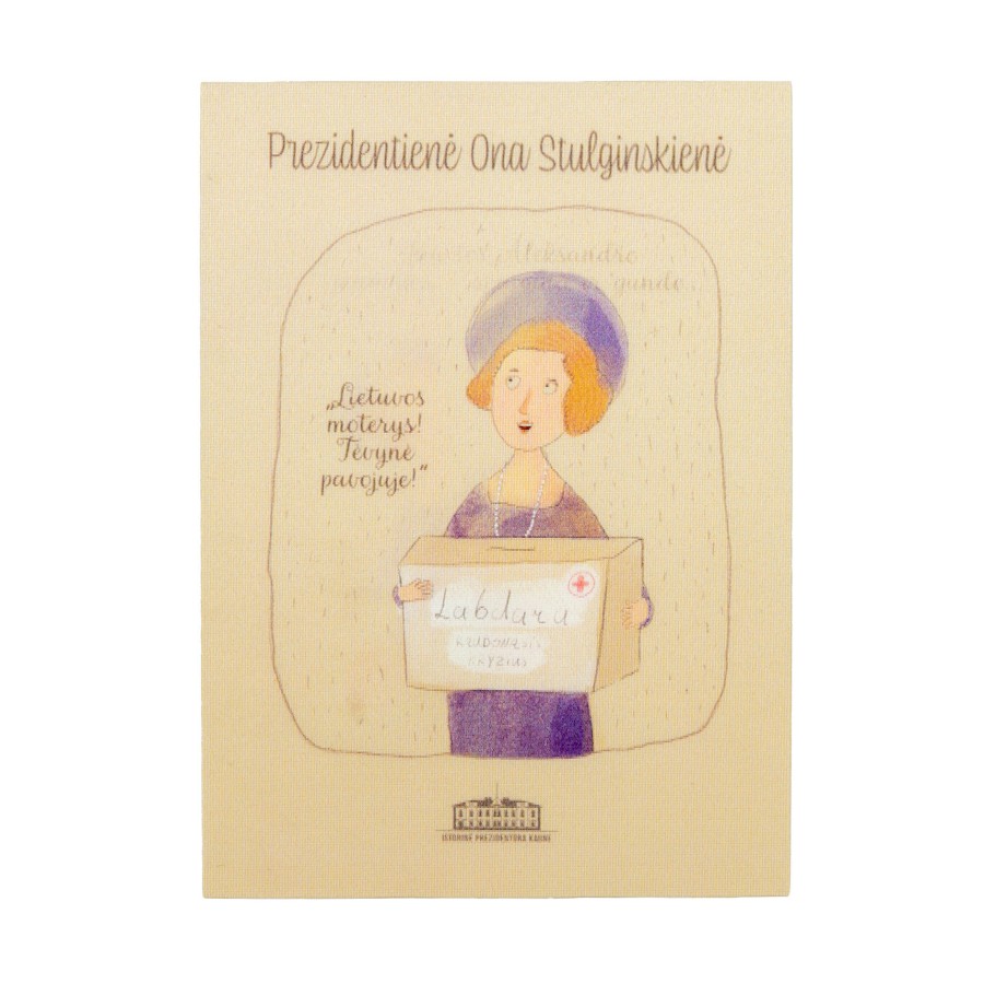 Atvirukas „Prezidentienė Ona Stulginskienė”