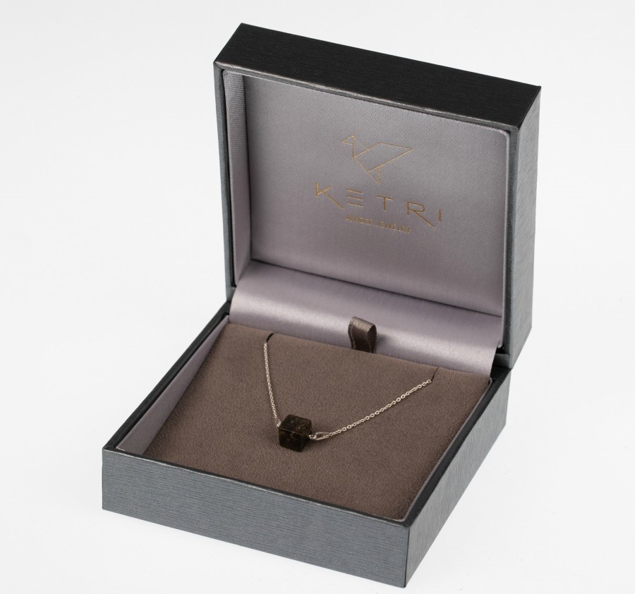 Ketri Amber Jewelry kaklo papuošalas „Touch of modern“ N013