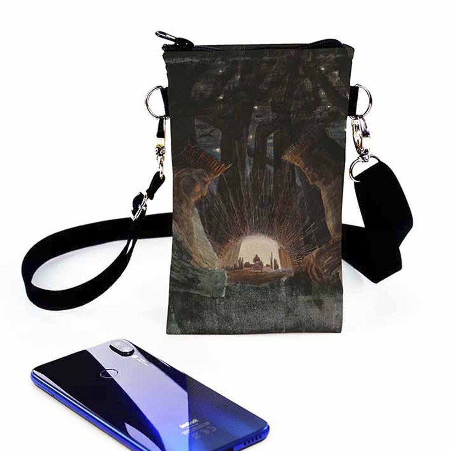 Krepšys per petį telefonui M. K. Čiurlionis „Karalių pasaka“ 