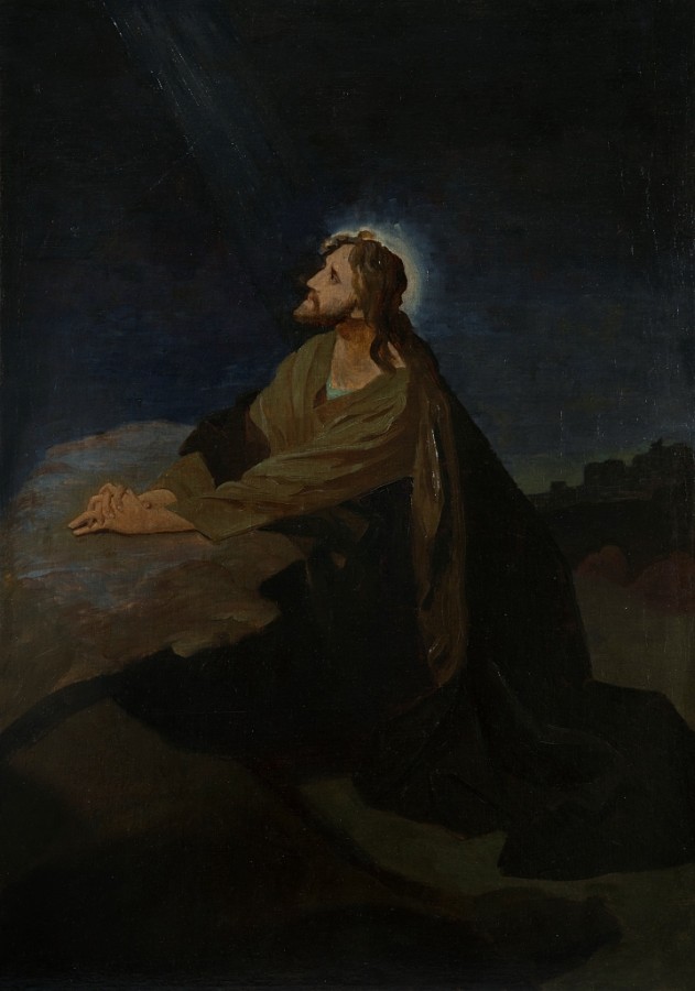 M. K. Čiurlionis. Christ at the Mount of Olives. Reproduction