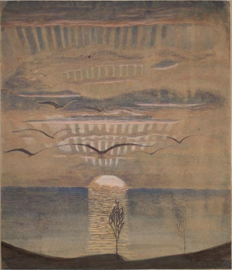 M. K. Čiurlionis. Saulėlydis. Reprodukcija