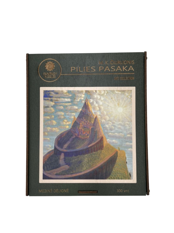 Medinė dėlionė M. K. Čiurlionis “Pilies pasaka”