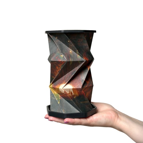Origami lamp: M. K. Čiurlionis "The Fairy Tale of the Kings"