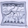 Šilkinė georgette – M. K. Čiurlionis „Laiveliai“