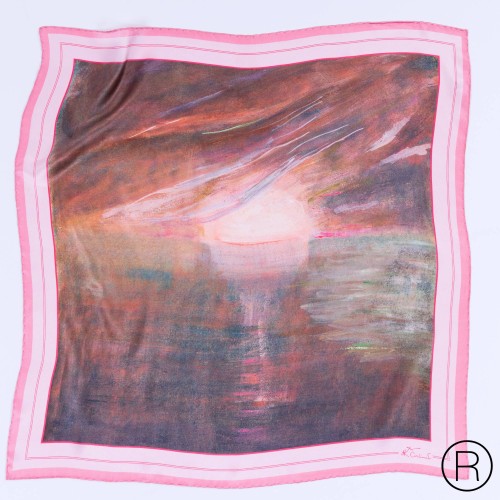 Šilkinė skarelė M. K. Čiurlionis „Pasaulio sutvėrimas XIII“