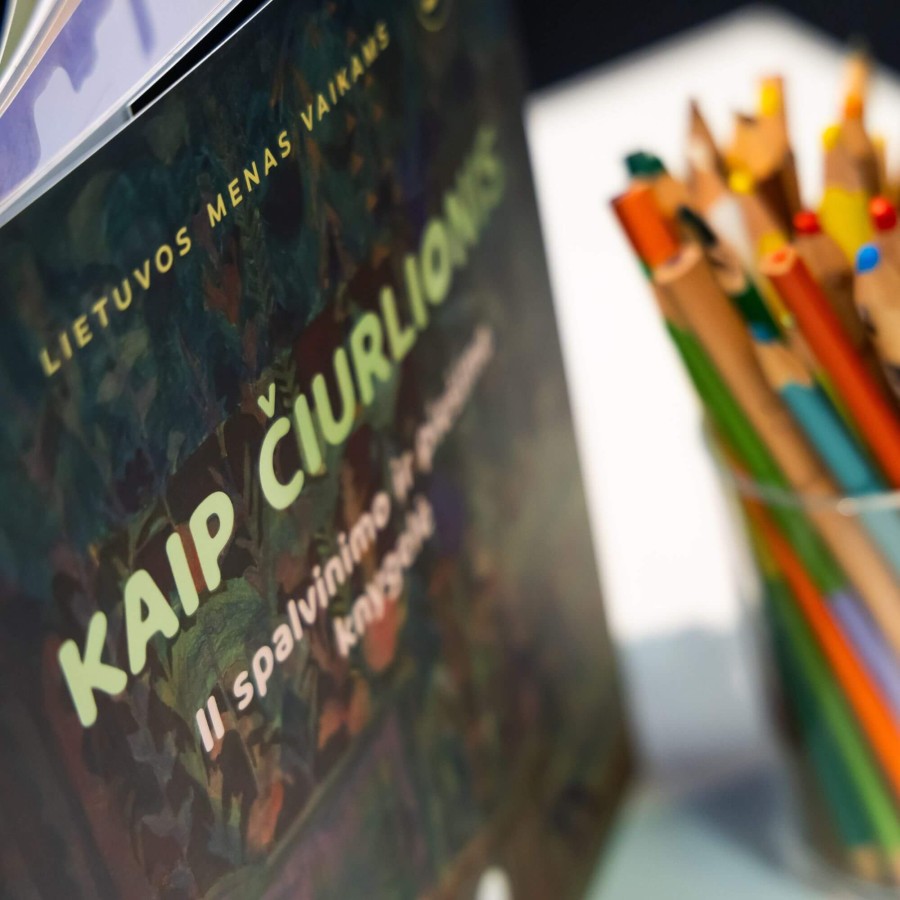 Spalvinimo ir piešimo knygelė „Kaip Čiurlionis”. II