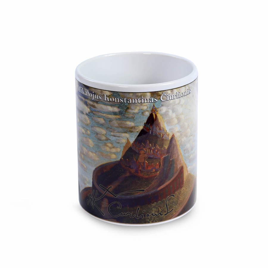 Ceramic mug M.K. Čiurlionis „Fairy tale of Castle“