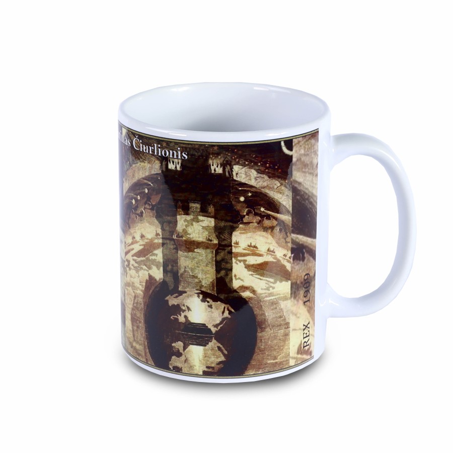 Ceramic mug M.K. Čiurlionis „REX“