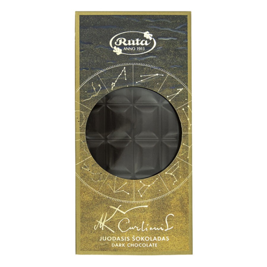 Juodasis šokoladas (55 %) „Zodiakas“, 70 g