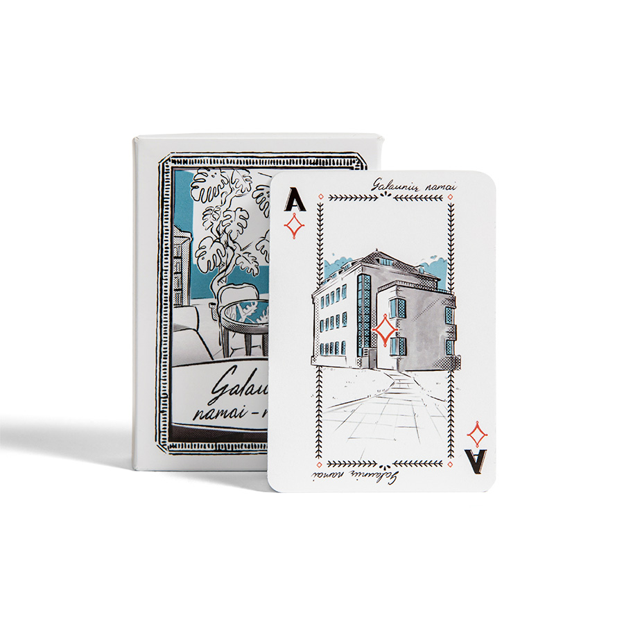 Galaunių namai - muziejus. Kortos