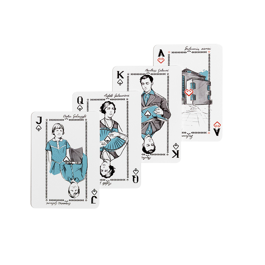 Galaunių namai - muziejus. Kortos