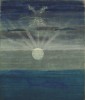 M. K. Čiurlionis. Saulė eina Žuvų ženklu. II iš 12 paveikslų ciklo „Zodiakas“. Reprodukcija 
